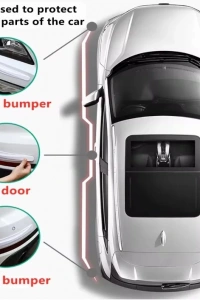 Araba Tampon Koruyucu Karbon Desenli Siyah