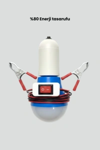 Araç Akü Bağlantılı 12V LED Ampul Pratik Işık Çözümü