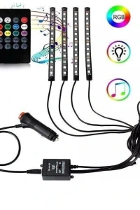 Araç İçi Ayak Altı Sese Duyarlı Şerit Led 4lü Set
