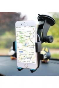 Araç İçi Cam ve Torpido Vantuzlu Telefon Tutucu