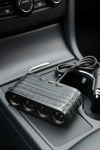 Araç İçi Güç Dağıtıcı 4 Çakmaklık 2 USB 1 Type C Şarj Ünitesi