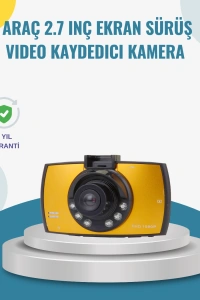 Araç İçi HD DVR Kamera G Sensor ve Hareket Algılama Özellikli