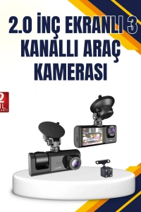 Araç İçi Kamera Seti | 170° Geniş Açı, Hareket Algılama ve Park Koruma