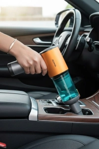 Araç İçi Mini El Süpürgesi Şarjlı Güçlü Vakum