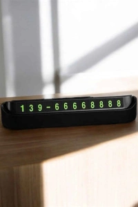 Araç İçi Numaratör Numaralık Torpido Üstü Açılır Kapanır Telefon Numarası Bırakma