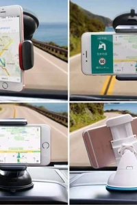 Araç İçi Torpido ve Cam Vakumlu Kısa Boy Telefon Tutucu