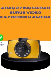 Araç Ön Kamera Full HD Kayıt ve G Sensor Özellikli