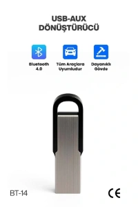 Araç Teyp Bluetooth Çevirici USB Dönüştürücü