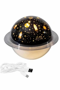 Aromaterapi Hava Nemlendirici Gece Lambası Uzay Model Satürn Oda Kokusu