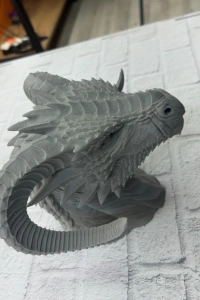 Asılabilir / Masaüstü Ejderha Modeli 3D Dekoratif Heykel 22x17 cm