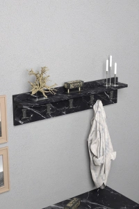 Askılık Duvar Elbise Askılığı Portmanto 80 Cm Bendir Düz