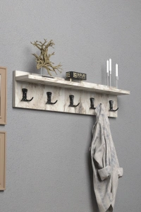 Askılık Duvar Elbise Askılığı Portmanto 80 Cm Efes Düz