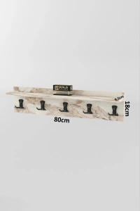 Askılık Duvar Elbise Askılığı Portmanto 80 Cm Efes Düz