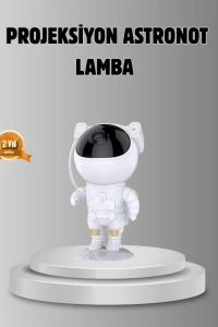 Astronot Galaksi Projeksiyon Lambası Bluetooth Bağlantılı ve Uzaktan Kontrollü