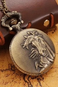 At Büstü Köstekli Saat Model 2