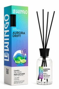 Aurora Drift Bambu Çubuklu Oda Kokusu - 110 ml - Cam Şişe 