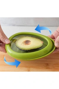 Avokado Şeklinde Esnek Yiyecek Saklama Kutusu