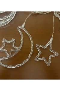 Ay Yıldız Perde Led 10 Saçaklı