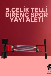 Ayarlanabilir Elastik Yaylı Ergonomik Tasarımlı Kas Güçlendirme Seti