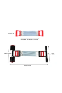 Ayarlanabilir Elastik Yaylı Ergonomik Tasarımlı Kas Güçlendirme Seti