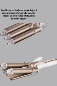 Ayarlanabilir Isılı Bukle Saç Maşası