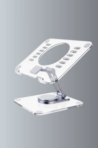 Ayarlanabilir Şeffaf Tablet Standı Kaymaz Silikon Tabanlı