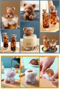 Ayı Şekilli Silikon Buz Kalıbı