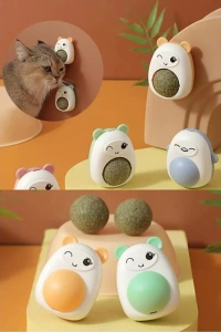 Ayıcıklı Kedi Otu Yalama Topu