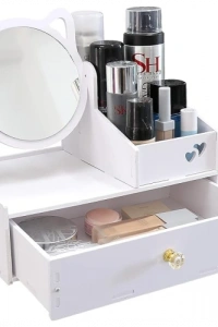 Aynalı Kozmetik Organizer Masası