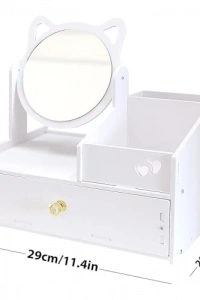 Aynalı Kozmetik Organizer Masası