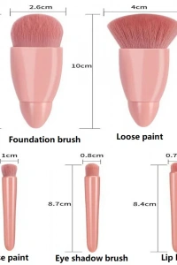 Aynalı Makyaj Fırçası Seti