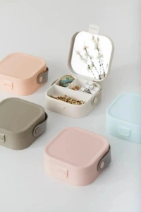 Aynalı Makyaj Kutusu Çanta Boy