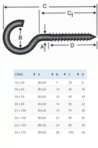 BA21100 21X100 Açık Piton 10 Adet