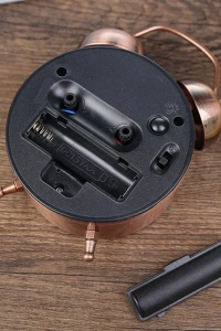 Bakır Metal Alarmlı Masa Saati