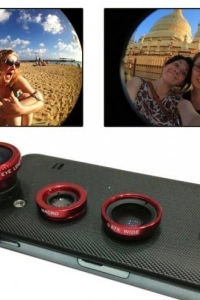 Balık Gözü Lens Fish Eye 3 Wide Geniş Açılı Makro Telefon Lensi