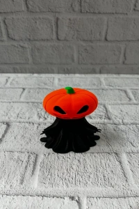 Balkabağı Figür 9cm Cadılar Bayramı Dekoratif Biblo