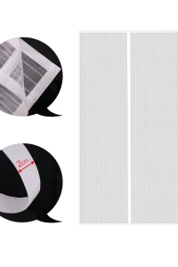 Balkon Kapısı Mıknatıslı Sineklik Çift Taraflı Bant Hediyeli File Perde