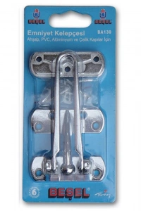 Başel Kapı Emniyet Kelepçesi Krom
