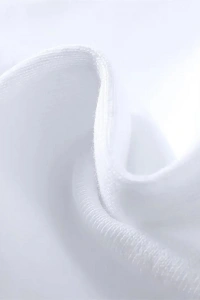 Baskılı Oversize Bisiklet Yaka T-shirt - Beyaz