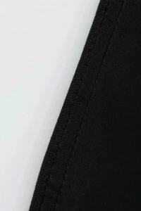 Baskılı Oversize Bisiklet Yaka T-shirt - Siyah