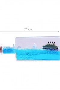 Batmayan Gemi Şişe Akvaryum