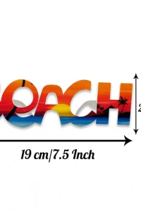 Beach Yazılı Parti Gözlüğü