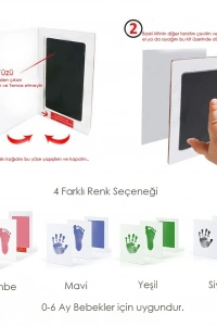Bebek El Ve Ayak Izi Anı Baskı Seti