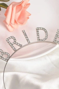 Bekarlığa Veda Bride Tacı Gümüş Renk