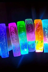 Beyaz-Gümüş Led Işıklı Baskı Yapılabilen Pilli Bileklik Bilezik