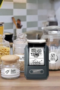 Beyaz Kablosuz Portatif Etiket Yazıcısı