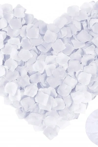 Beyaz Renk Gül Yaprağı - 5 Paket 500 Adet