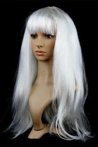 Beyaz Renk Peruk Saç