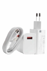Beyaz Ultra Plus Hızlı Şarj Seti Şarj Adaptörü ve Kablosu 67W