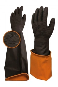 Beybi H2 45EXT Korun Tırtıklı Uzun Siyah Eldiven No:11